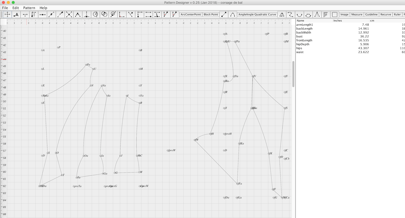 screenshot of patterndesigner, a pattern editor implemented in Swing